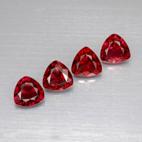 Gemas de espinela rojo natural de  ct, trillón, VS