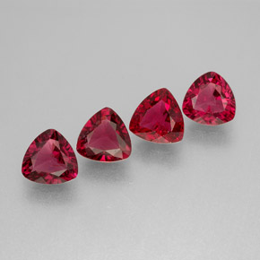 Gemas de espinela rojo natural de  ct, trillón, VS