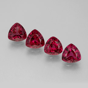 Gemas de espinela rojo natural de  ct, trillón, VS