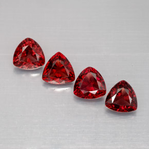 Gemas de espinela rojo natural de  ct, trillón, VS