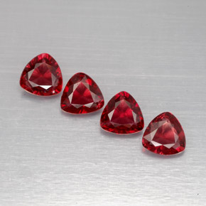 Gemas de espinela rojo natural de  ct, trillón, VS