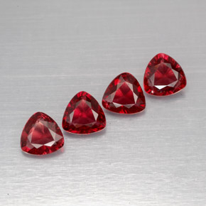 Gemas de espinela rojo natural de  ct, trillón, VS