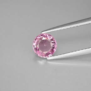 Espinela violeta natural de 0,94 ct, corte redondo, VS
