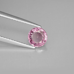 Espinela violeta natural de 0,94 ct, corte redondo, VS
