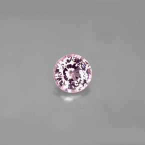 Espinela rosa natural de 0,95 ct, corte redondo, VS