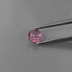 Espinela rosa natural de 0,75 ct, corte redondo, transparente