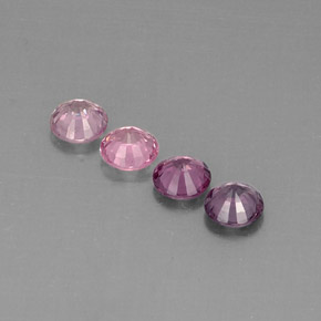 Gemas de espinela multicolor natural de  ct, corte redondo, VVS-VS
