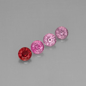 Gemas de espinela multicolor natural de  ct, corte redondo, VVS-VS