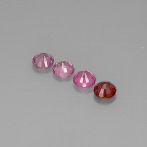 Gemas de espinela multicolor natural de  ct, corte redondo, VVS-VS