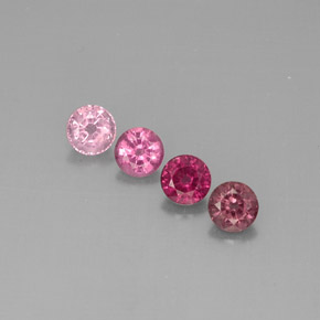 Gemas de espinela multicolor natural de  ct, corte redondo, VVS-VS