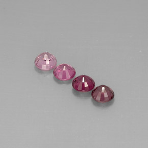 Gemas de espinela multicolor natural de  ct, corte redondo, VVS-VS