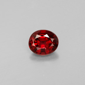 Espinela rojo natural de 0,67 ct, corte óvalo, VS