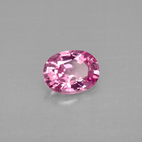 Espinela rosa natural de 0,90 ct, corte óvalo, VVS-VS