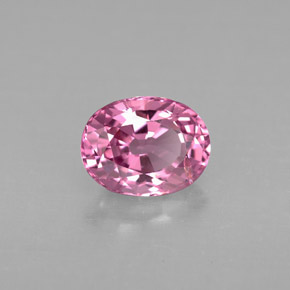Espinela rosa natural de 1,20 ct, corte óvalo, VVS-VS