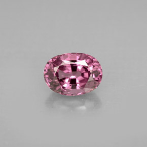 Espinela rosa natural de 1,10 ct, corte óvalo, VVS-VS