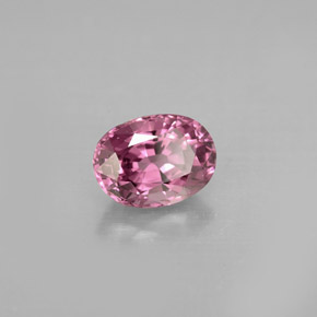 Espinela rosa natural de 1,10 ct, corte óvalo, VVS-VS