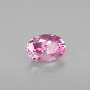 Espinela rosa natural de 1,10 ct, corte óvalo, VVS-VS