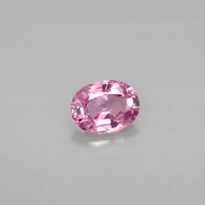 Espinela rosa natural de 0,78 ct, corte óvalo, VS