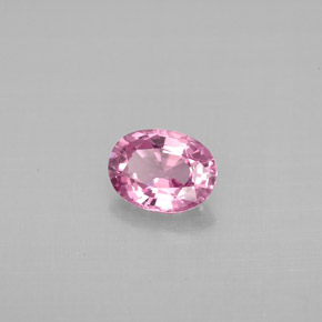 Espinela rosa natural de 0,78 ct, corte óvalo, VS