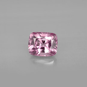 Espinela rosa natural de 1,09 ct, corte cojín, VS