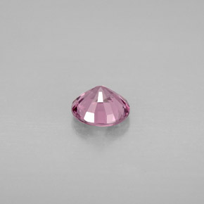 Espinela rosa natural de 0,78 ct, corte redondo, VS