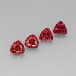 Gemas de espinela rojo natural de  ct, trillón, VVS-VS