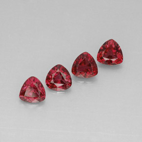 Gemas de espinela rojo natural de  ct, trillón, VVS-VS