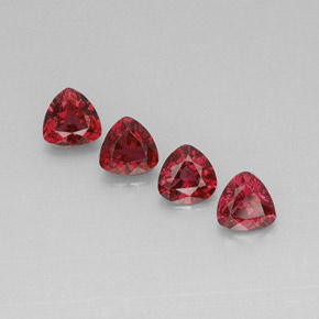 Gemas de espinela rojo natural de  ct, trillón, VVS-VS
