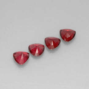 Gemas de espinela rojo natural de  ct, trillón, VVS-VS