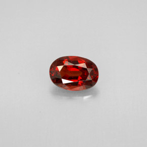 Espinela rojo natural de 0,75 ct, corte óvalo, VS