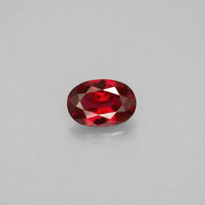 Espinela rojo natural de 0,64 ct, corte óvalo, VS