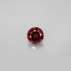 Espinela rojo natural de 0,83 ct, corte redondo, VVS-VS