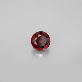 Espinela rojo natural de 0,83 ct, corte redondo, VVS-VS