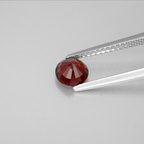 Espinela rojo natural de 0,83 ct, corte redondo, VVS-VS