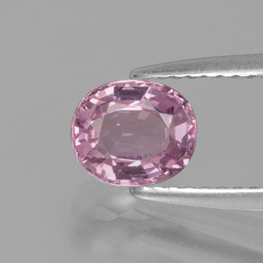 Espinela rosa natural de 1,07 ct, corte óvalo, VS