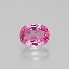 Espinela rosa natural de 0,86 ct, corte óvalo, VVS-VS