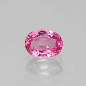 Espinela rosa natural de 0,86 ct, corte óvalo, VVS-VS