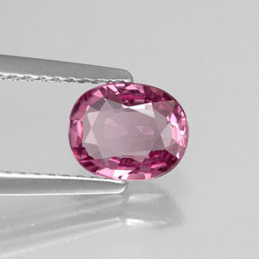 Espinela rosa natural de 1,02 ct, corte óvalo, VVS-VS