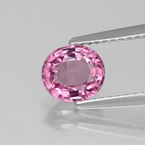 Espinela rosa natural de 1,18 ct, corte óvalo, VVS-VS