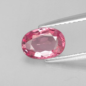 Espinela rosa natural de 0,98 ct, corte óvalo, VVS-VS