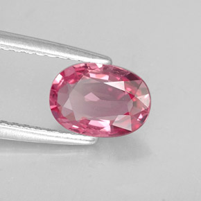 Espinela rosa natural de 0,98 ct, corte óvalo, VVS-VS