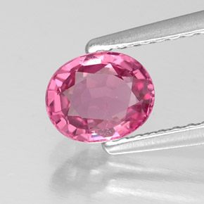 Espinela rosa natural de 0,84 ct, corte óvalo, VVS-VS
