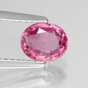 Espinela rosa natural de 0,84 ct, corte óvalo, VVS-VS