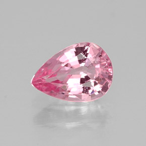 Espinela rosa natural de 0,68 ct, en forma de pera, VS-SI