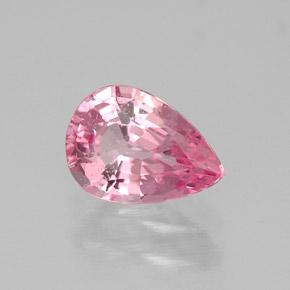 Espinela rosa natural de 0,68 ct, en forma de pera, VS-SI