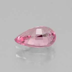 Espinela rosa natural de 0,68 ct, en forma de pera, VS-SI