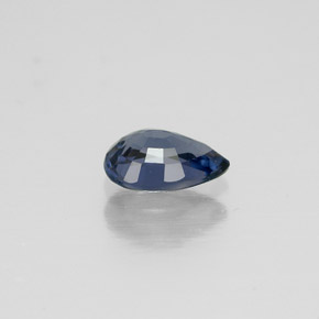 Espinela azul natural de 0,56 ct, en forma de pera, VVS-VS