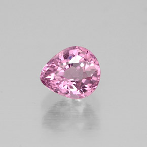 Espinela rosa natural de 0,55 ct, en forma de pera, VVS-VS