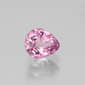 Espinela rosa natural de 0,55 ct, en forma de pera, VVS-VS