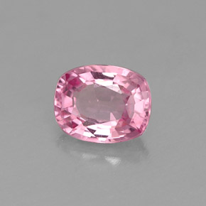 Espinela rosa natural de 0,64 ct, corte cojín, VVS-VS